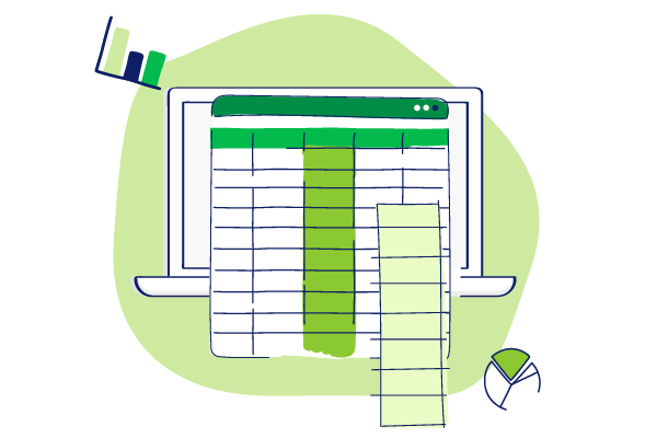 adding columns in Excel